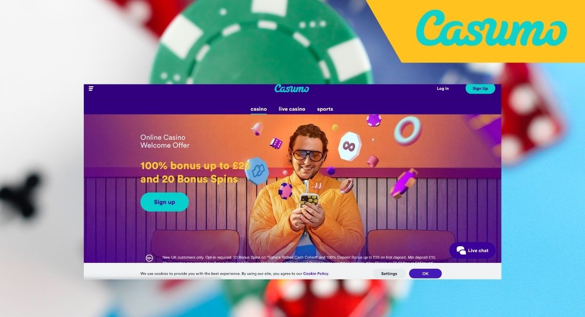 Benefits of registering at Casumo Casino online